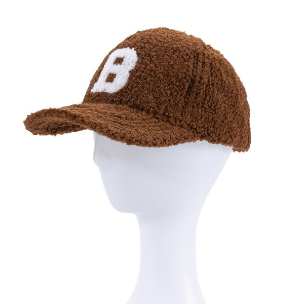 B FUZZY TEDDY BEAR CAP